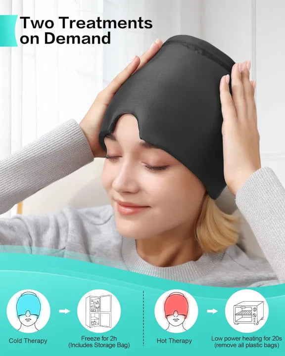 Hot & Cold Therapy Migraine Relief Cap Ezi Store