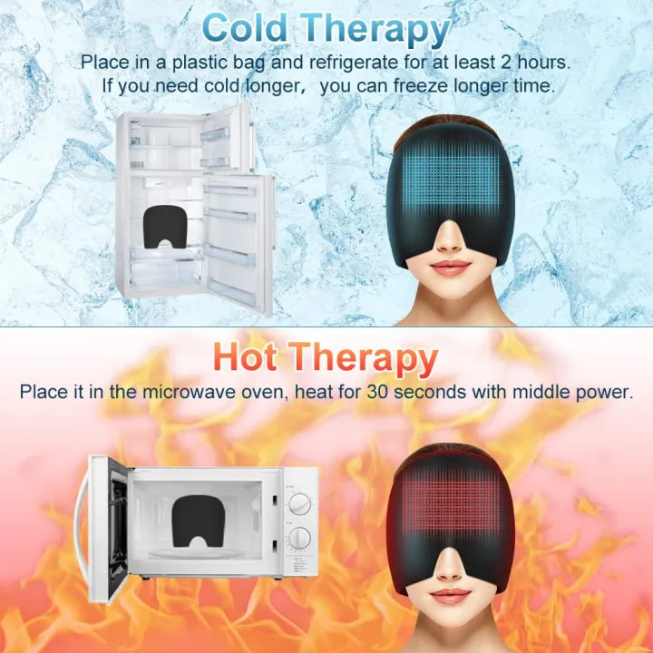 Hot & Cold Therapy Migraine Relief Cap Ezi Store