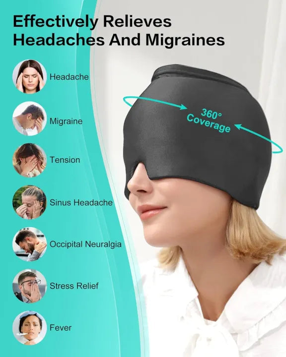 Hot & Cold Therapy Migraine Relief Cap Ezi Store