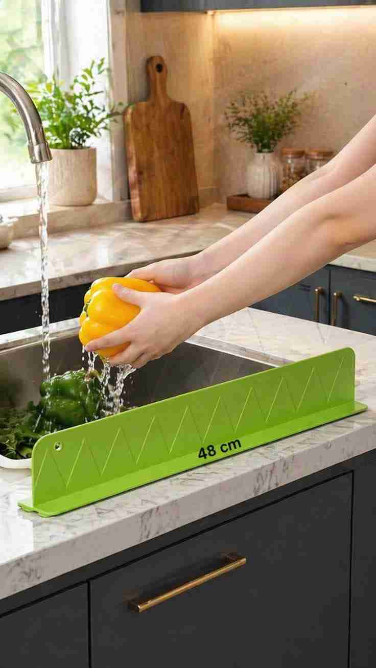 Kitchen Sink Splash Guard – Extra Wide Water Protection Ezi Store